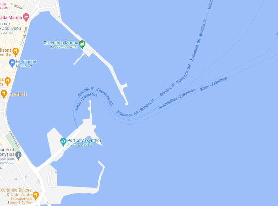 GPS – Zakynthos Port setting