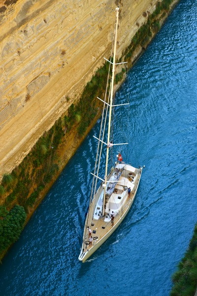 Corinth Canal is open again !!